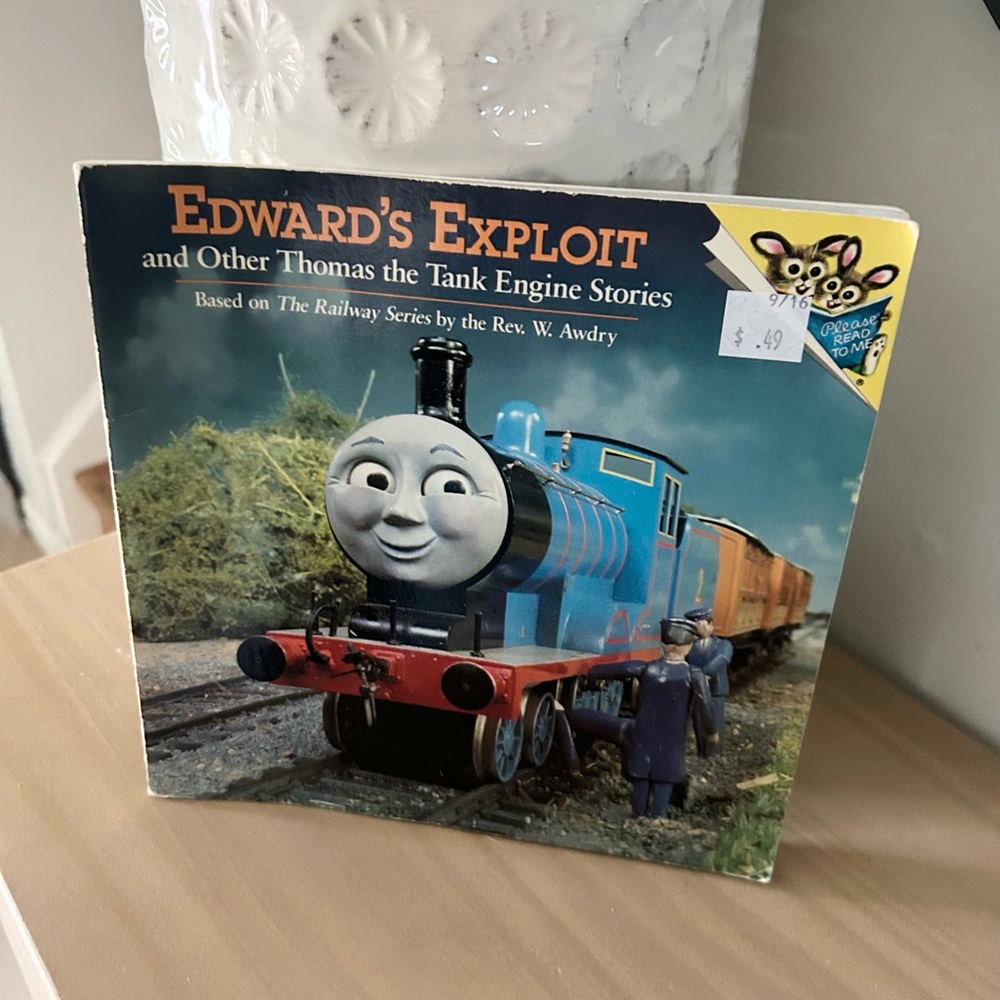 Vintage 1993 Thomas the Tank Engine Edward’s Exploit Paperback Book